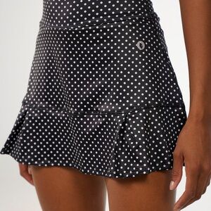 JoJo Black Polka Dot Athletic Skort - NEW